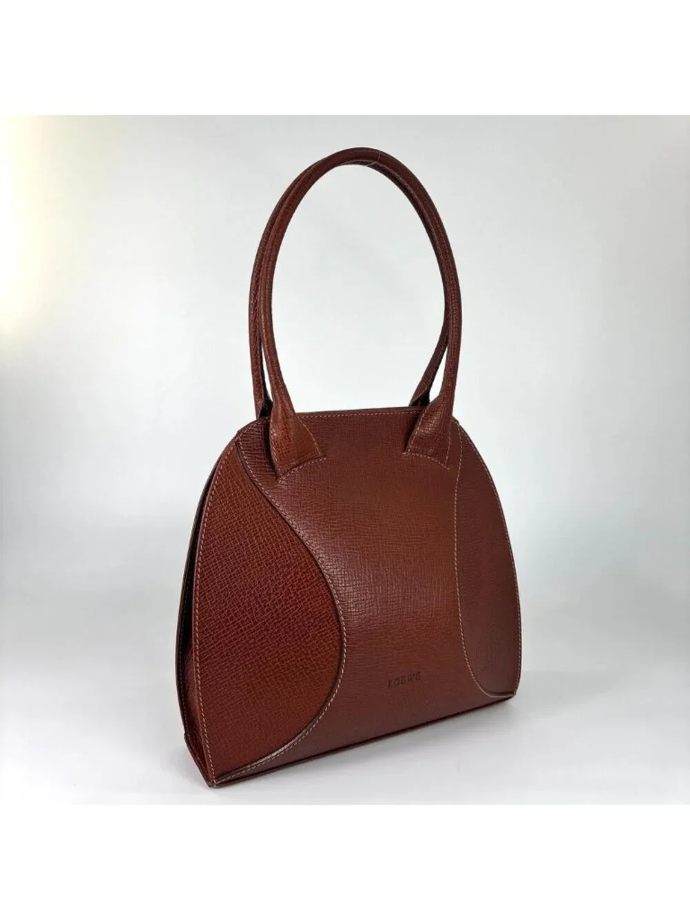 Loewe Super Anagram Tote Calf Leather Brown